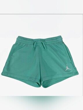 Nike Air Jordan Mint Green French Terry Sweat Shorts Youth 12-13 EUC